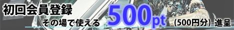 今すぐ使える500ptプレゼント